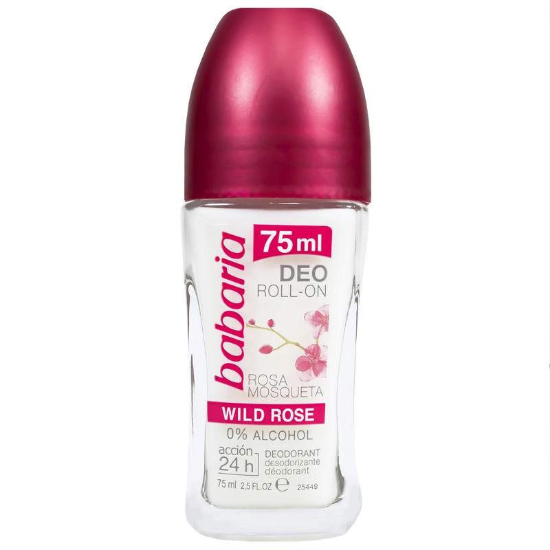 رول ضد تعریق زنانه باباریا مدل Wild Rose حجم 75 میلی لیتر بسته 2 عددی